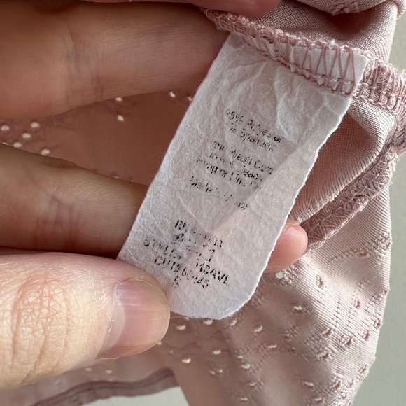 W5 Women's Blush Pink Eyelet Ruffle Short Sleeve Blouse, Size Small - Picture 12 of 16